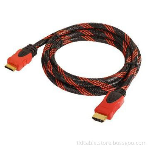 Mini HDMI to HDMI Cable Dual Color Red and Black